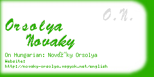 orsolya novaky business card